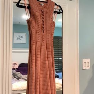 Ronny Kobo knit peach dress